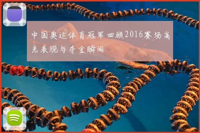 中国奥运体育冠军回顾2016赛场高光表现与夺金瞬间