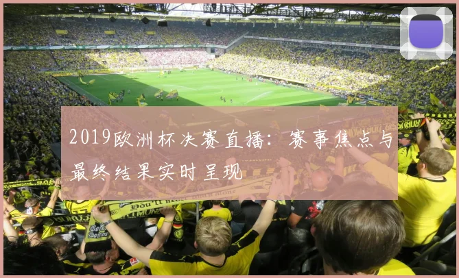 2019欧洲杯决赛直播：赛事焦点与最终结果实时呈现