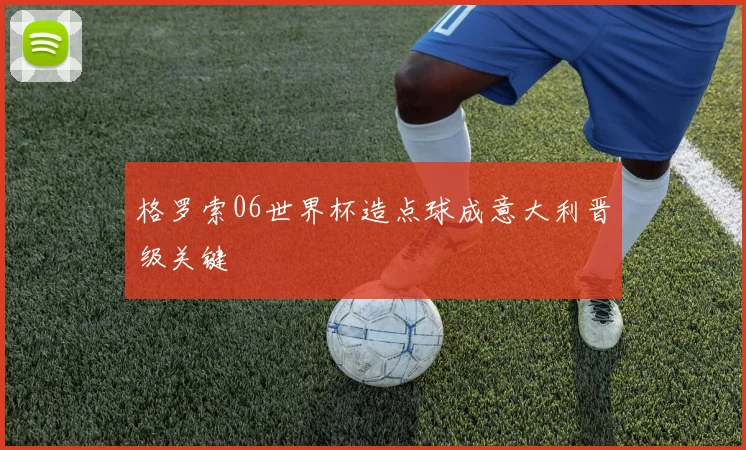 格罗索06世界杯造点球成意大利晋级关键